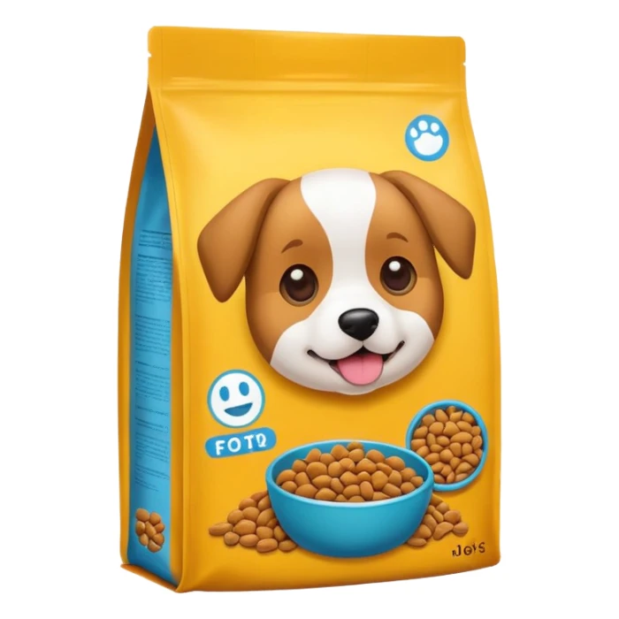 dog food packaging emoji sticker