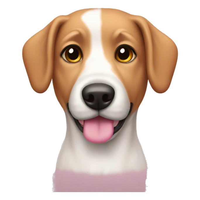 dog pink sticker
