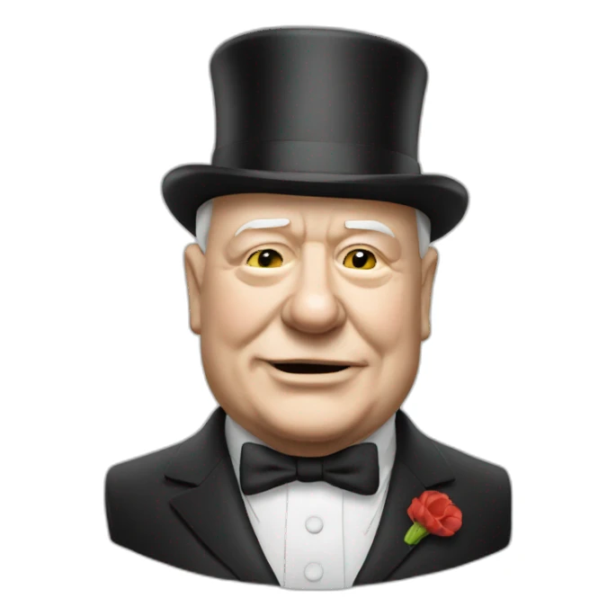 Churchill avec cigare sticker