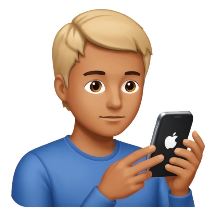 trabajando en el smartphone sticker