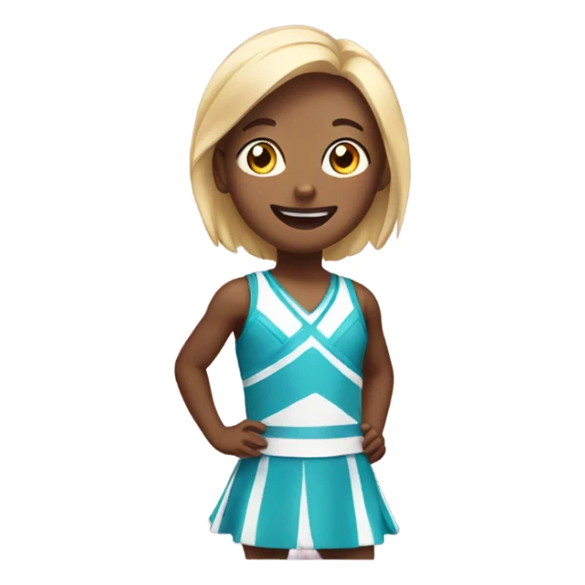 Child in a cheer pyramid sticker
