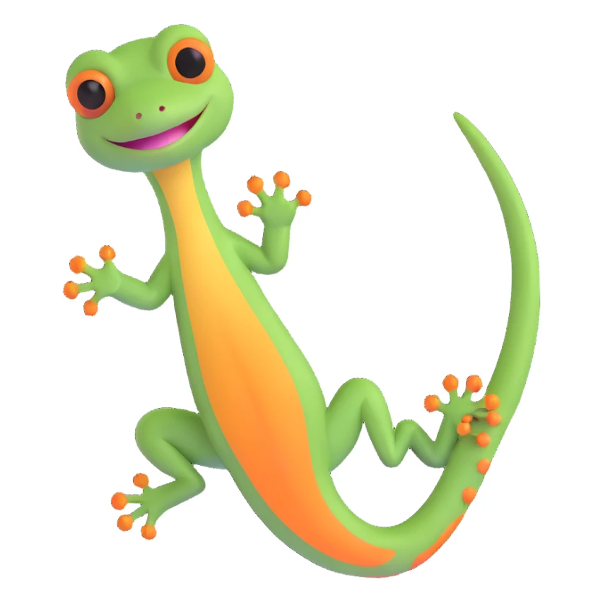 a gecko sticker
