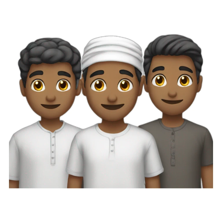 3muslim boys friends sticker