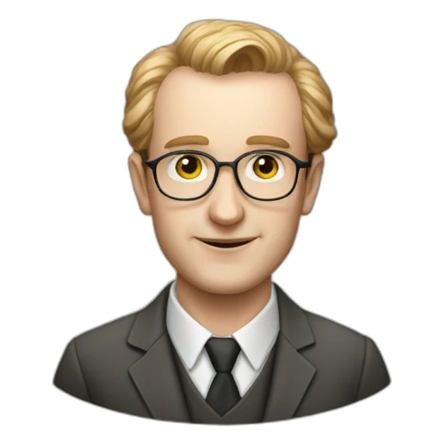 francis crick young sticker