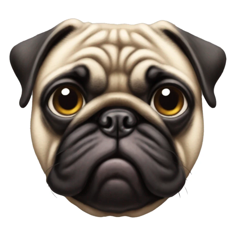 Ugly pug sticker