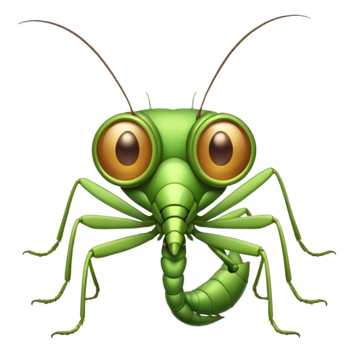 mantis with a monocle  sticker