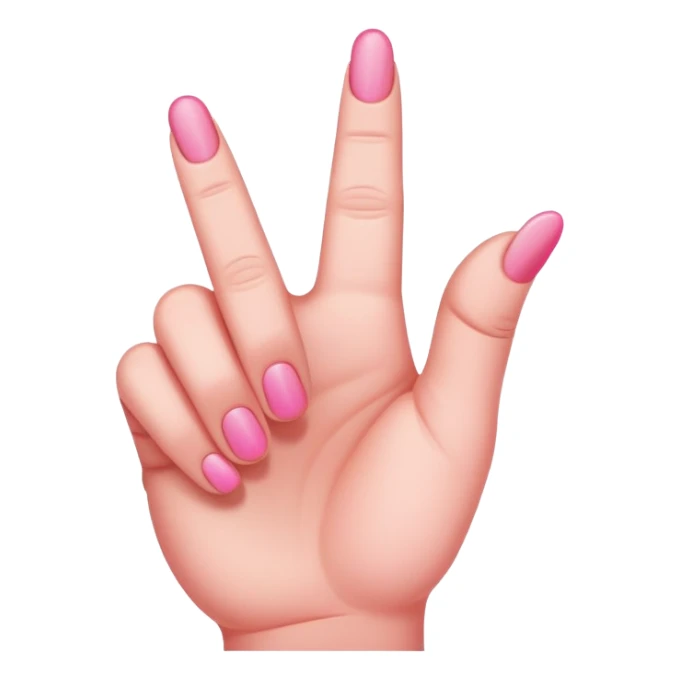 Pink middle finger sticker