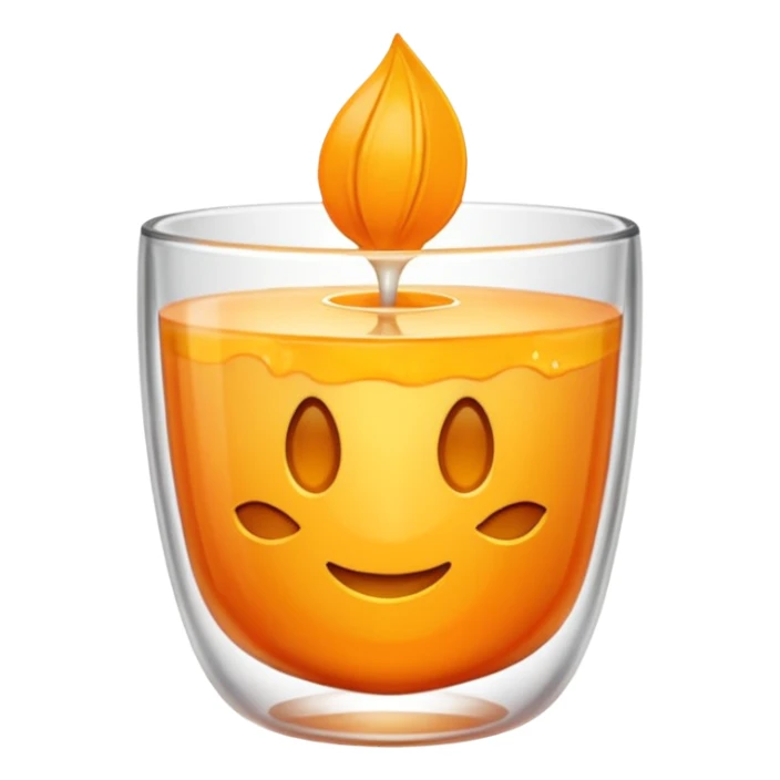 Vela aromática no copo sticker