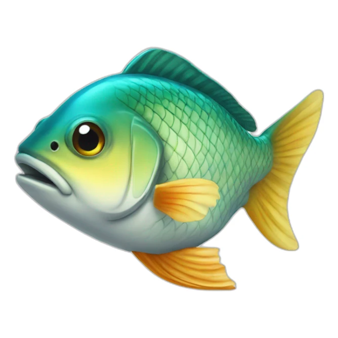 Poisson qui marche sticker