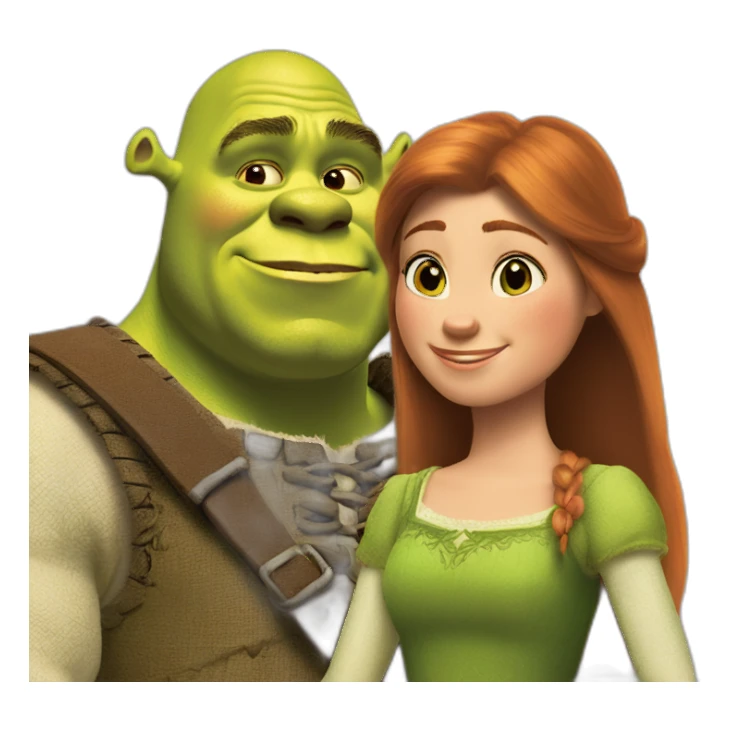 Shrek y fiona sticker