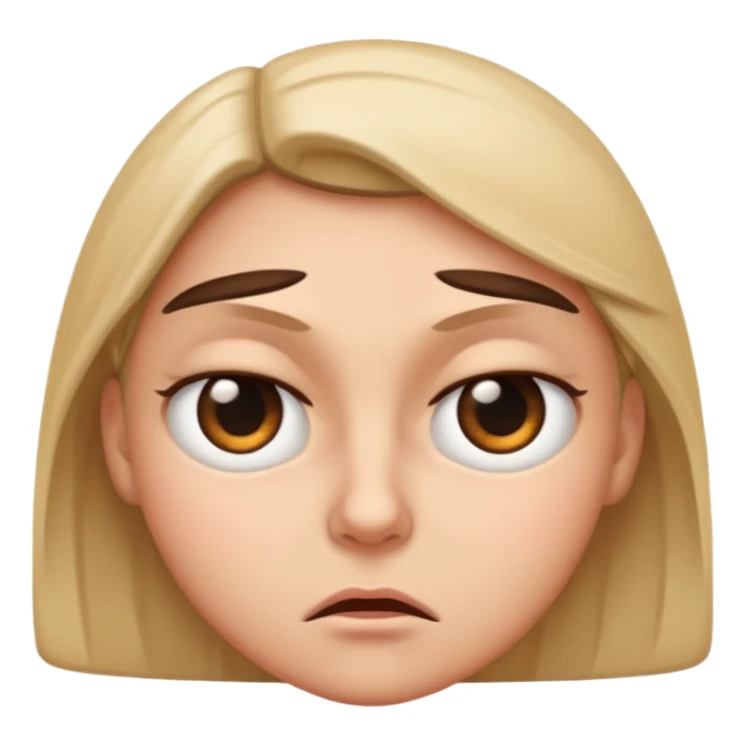 squinting eyes annoyed look sticker