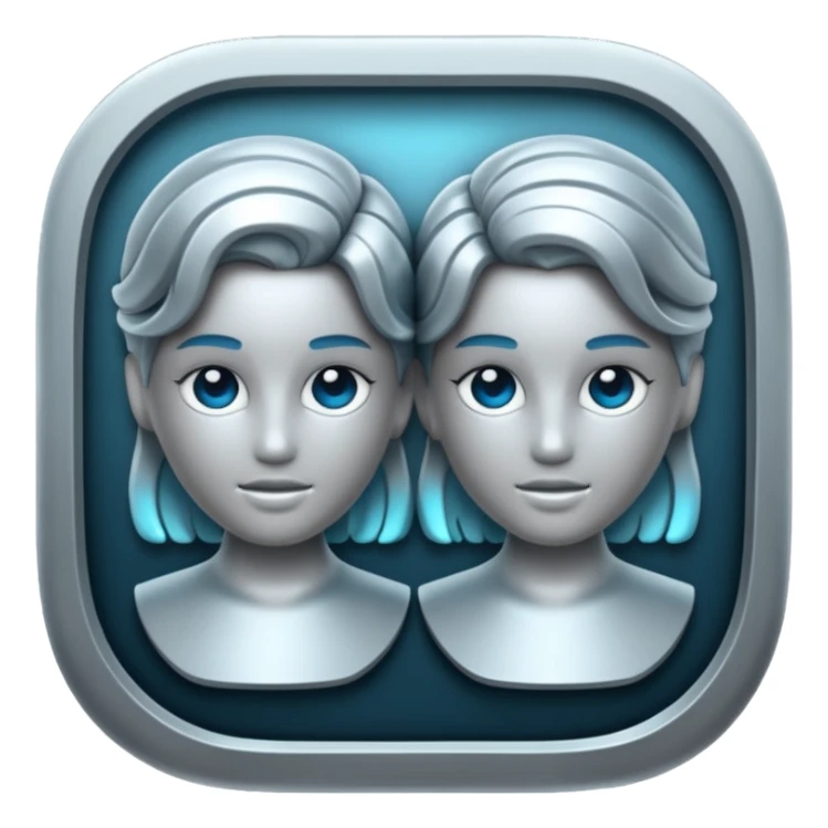 Gemini inspired sticker