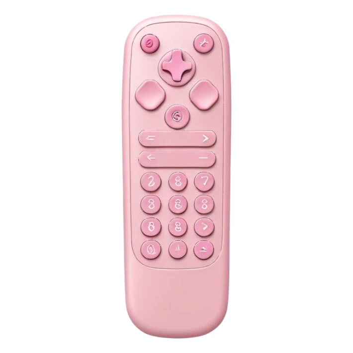 Light pink remote
 sticker