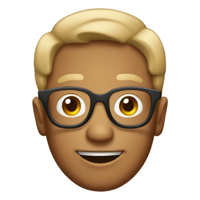 Make this emoji brown 🤓 sticker