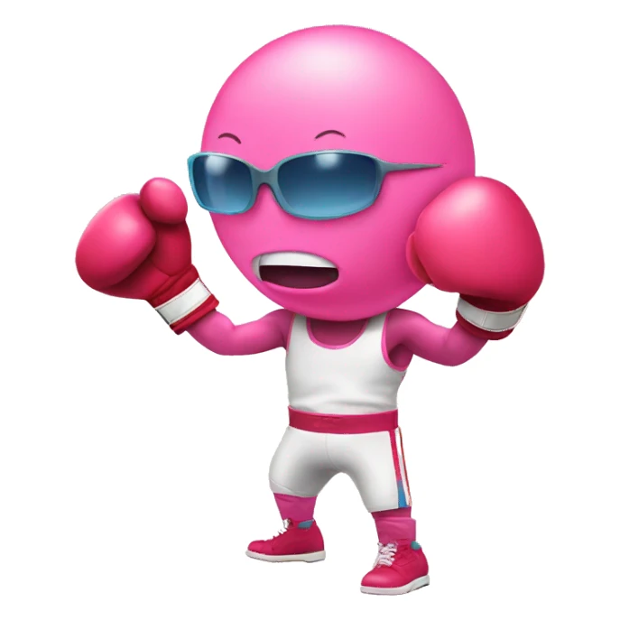 Bubblegum wearing boxing gloves sticker