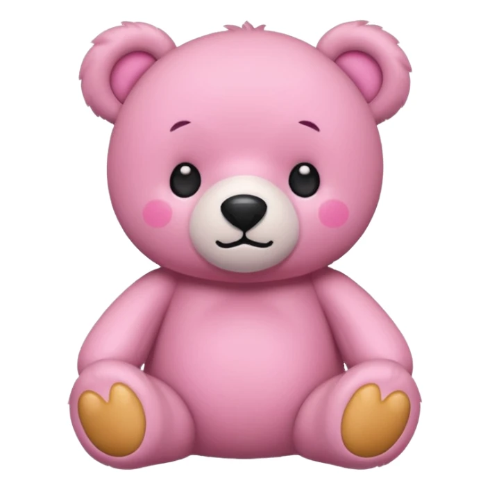 Pink bear plushies  sticker