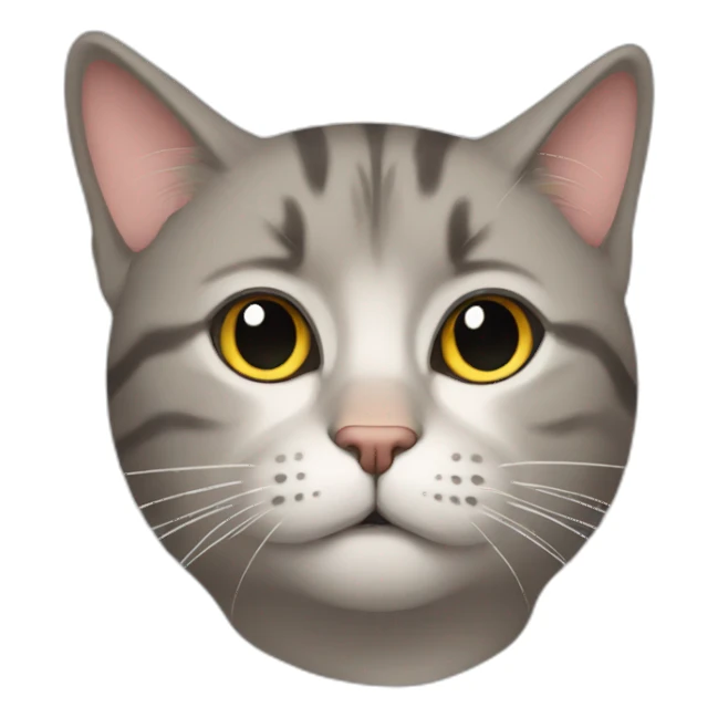 A cat with nose drop like he is sleepy  sticker