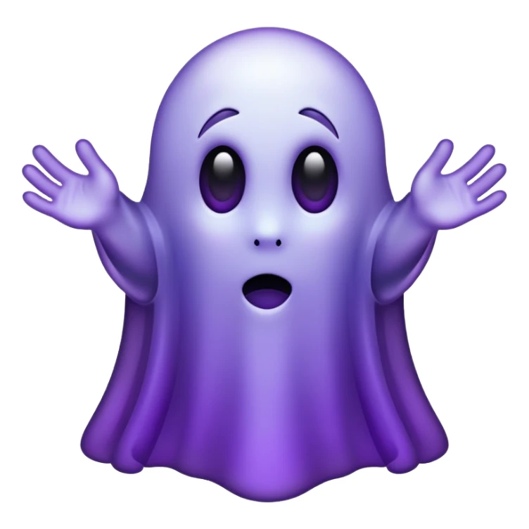  ghost dark purple sticker