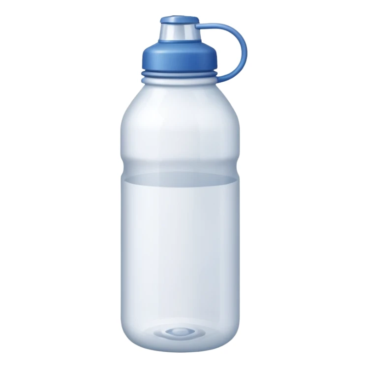 Aesthetic white water bottle  sticker