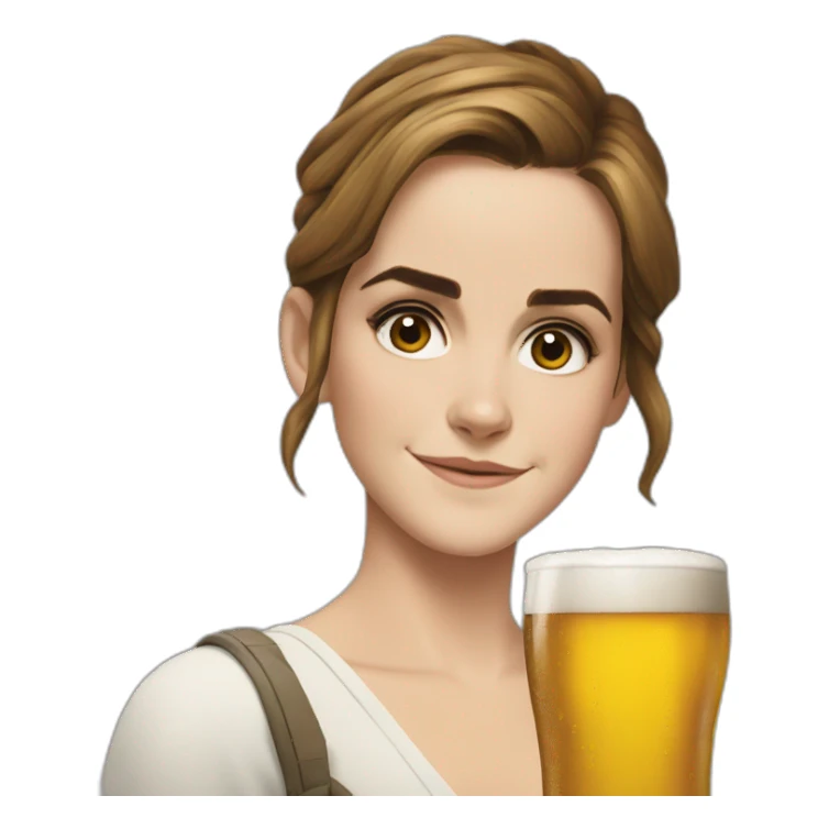 Emma Watson brink beer sticker