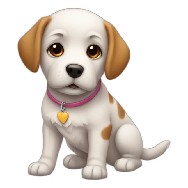 Chien amoureux  sticker