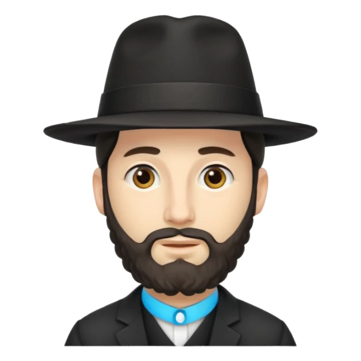 orthodox jew with side-curls sticker