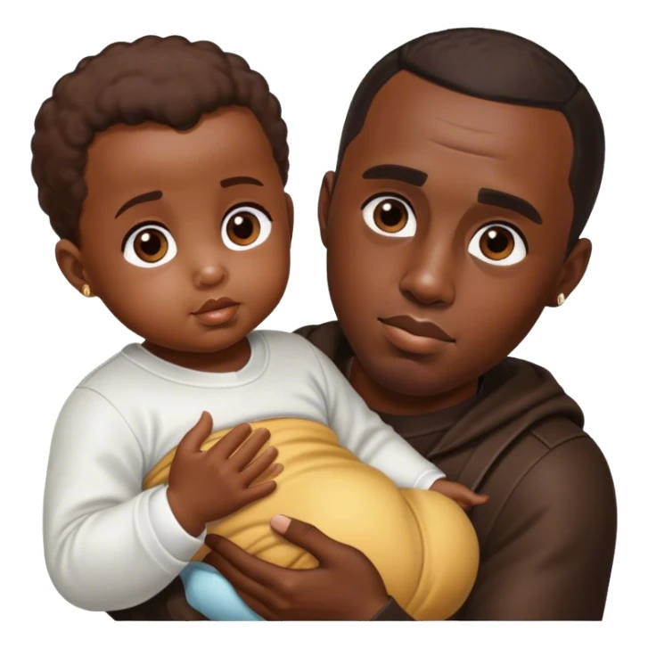 Diddy with a baby  sticker