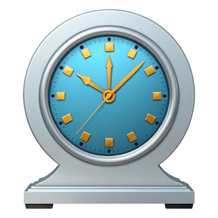 posmodern mantel clock sticker