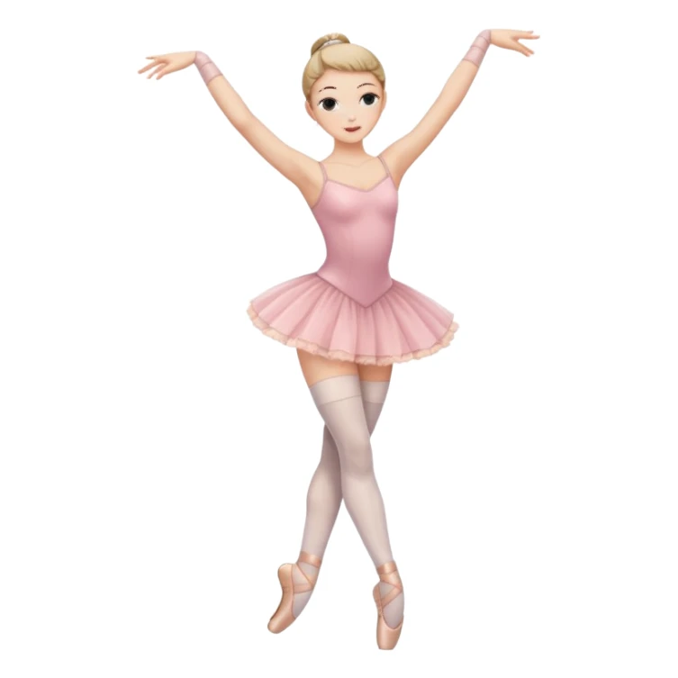 Ballet dancer in thigh highs sticker