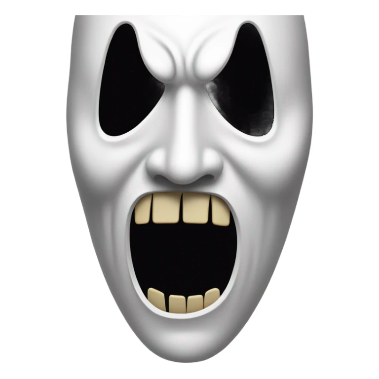 scream mask horror sticker