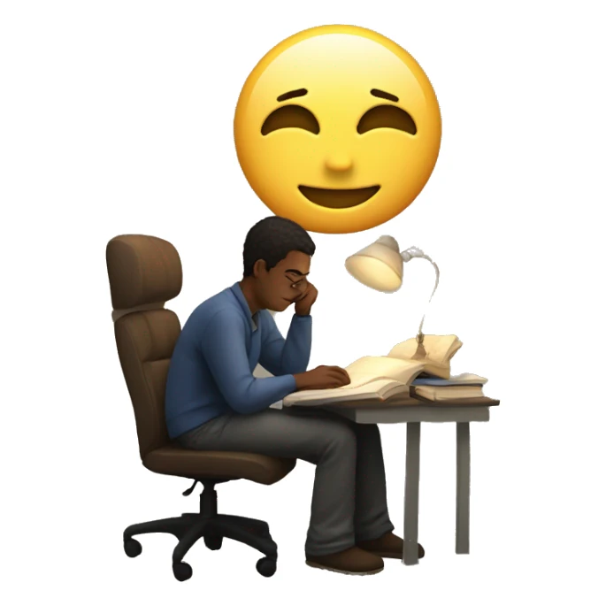 "s’more study at night sticker