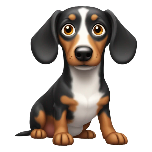 Dapple Weenie dog sticker