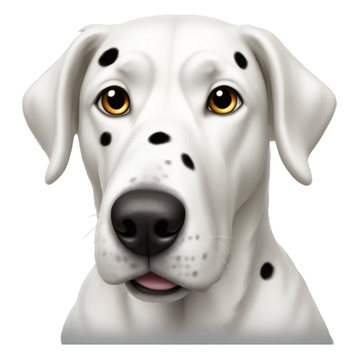 Large white dog with black spots sticker