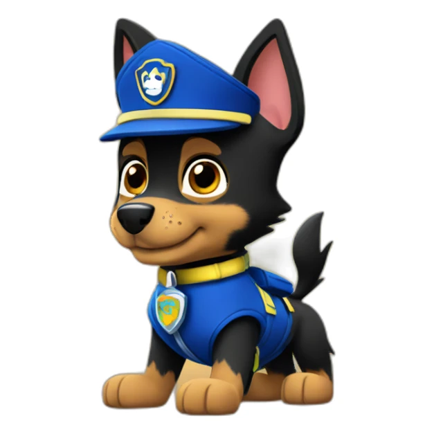 chase paw patrol halloween sticker