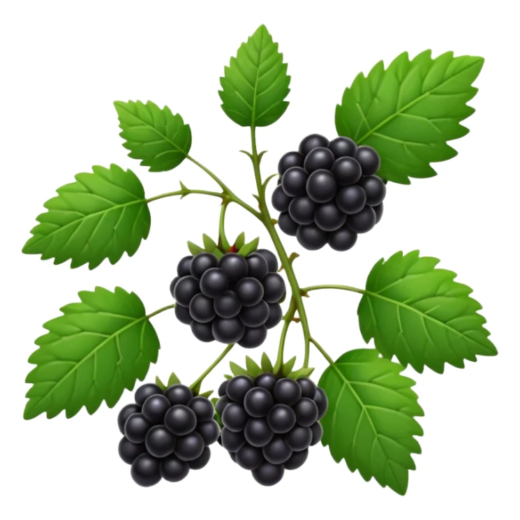 blackberry plant sticker