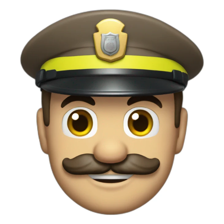 Mario Bross police sticker