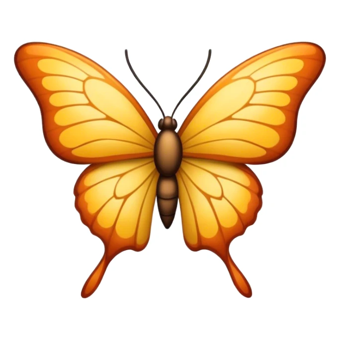 mariposa de costado sticker