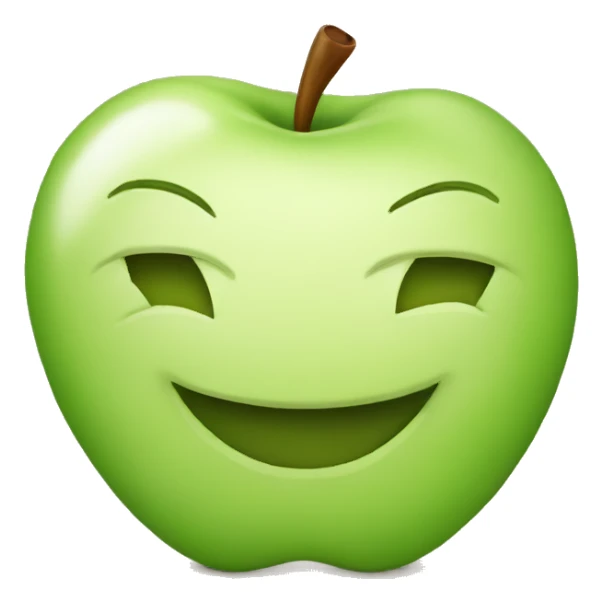 Apple smile sticker