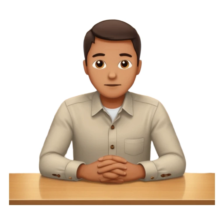 MAN SITTING ALONE IN A RESTAURANT sticker