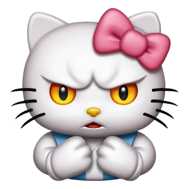 Hello kitty mad  sticker