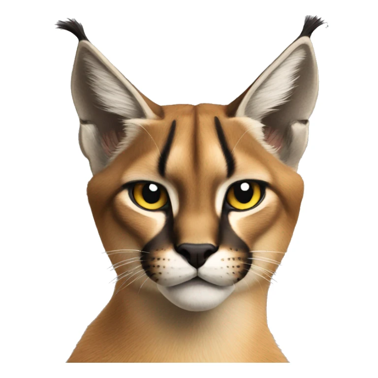 Caracal being annoyed  sticker