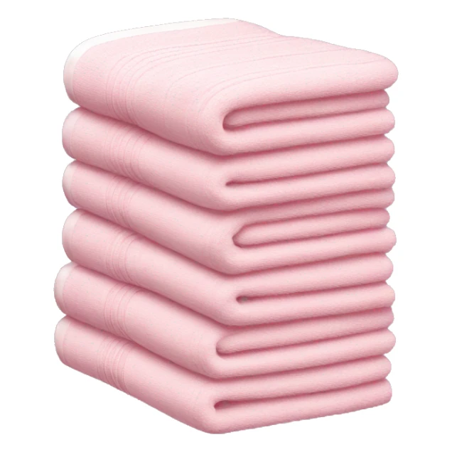 Light pink stacked towels sticker