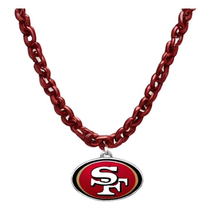 SF 49er chain necklace  sticker