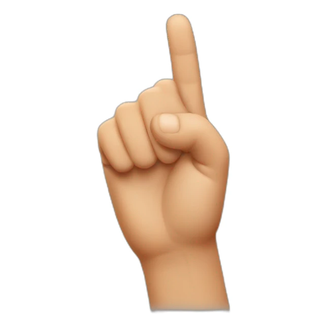 finger pointing down sticker