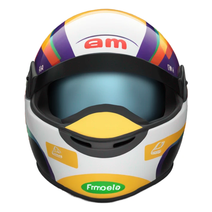 f1 helmet sticker