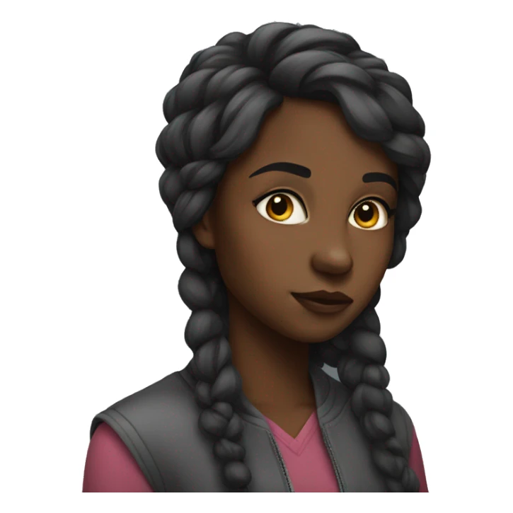 Black Girl side eyeing  sticker