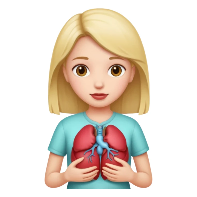 a girl holding her organs  sticker