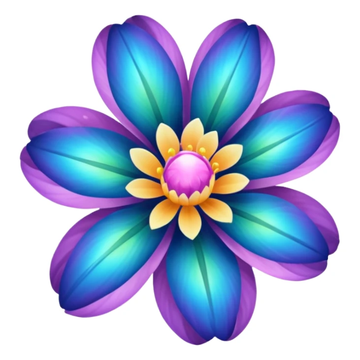 Space-Petalled Flower,  sticker