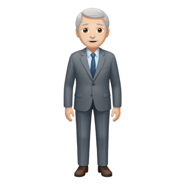 old man full body sticker