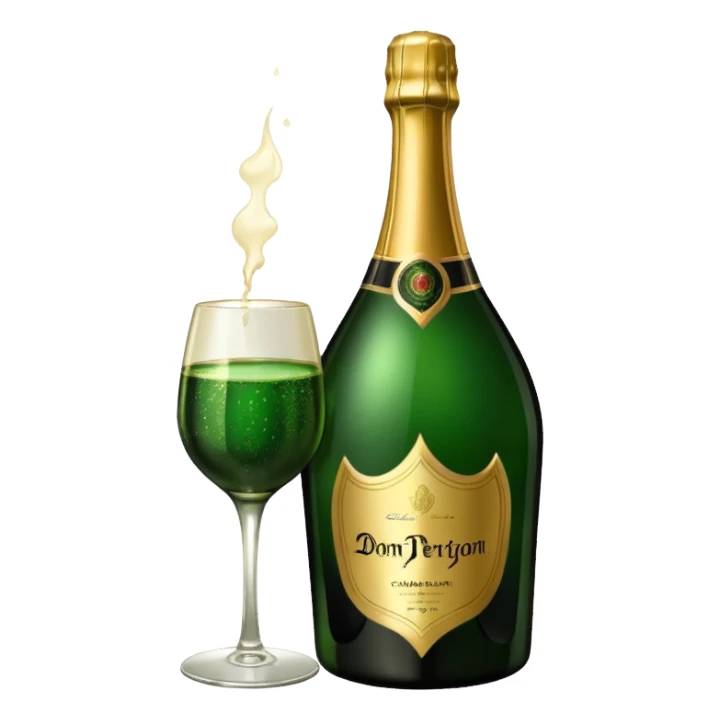 A dom perignon champange sticker